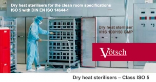 Dry heat sterilizers class VHSF, ISO 5