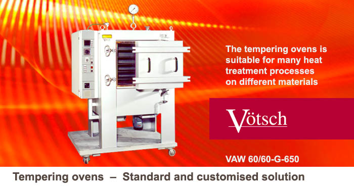 Tempering ovens, standard, customised solution VAW