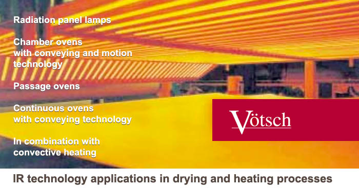 IR technology applications in drying and heating processes
