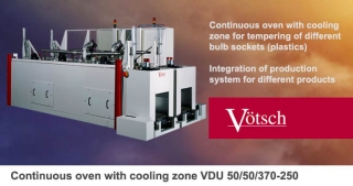 Continuous oven cooling zone VDU 50-50-370-250