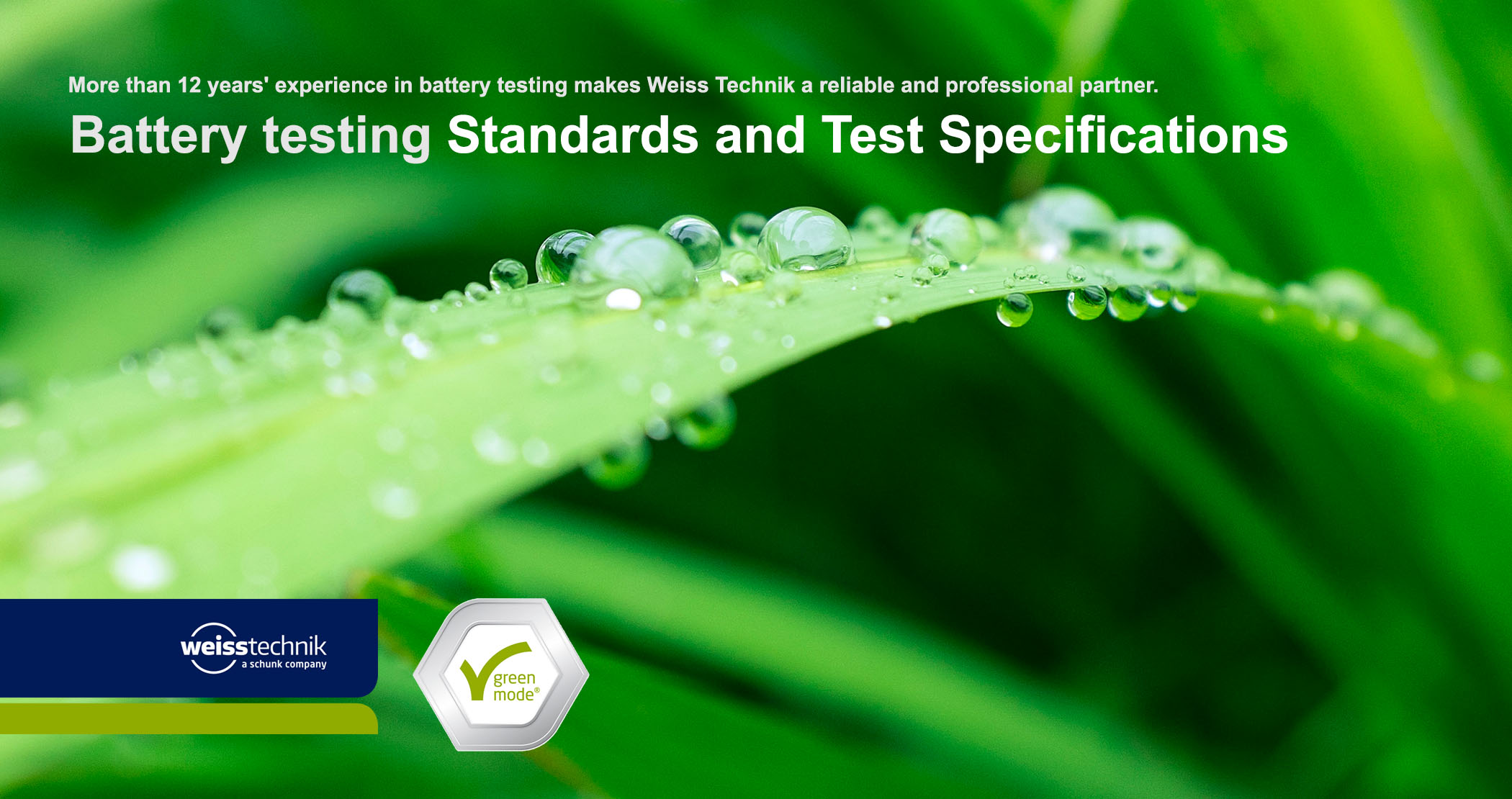 Battery testing standards and test specifications