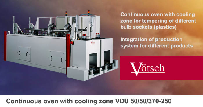 VDU 50/50/370-250 folyamatos üzemű alagútkemence hűtőzónával 