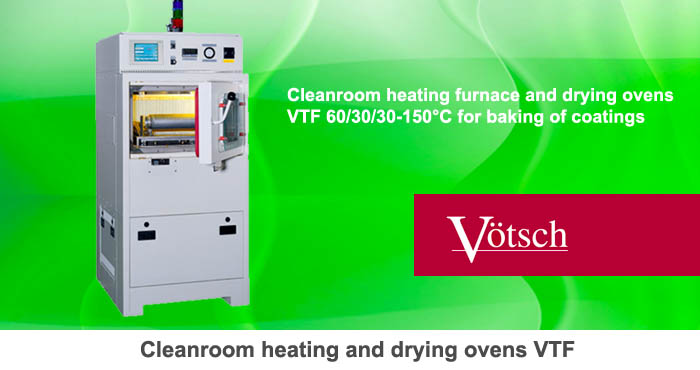 Cleanroom heating and drying oven VTF 60-30-30-150